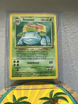Pokemon TCG Venusaur Base Set Holo Unlimited Rare Card 15/102 - Image 1
