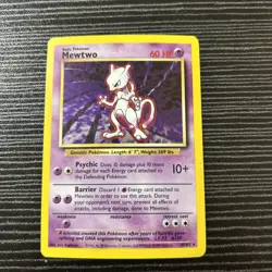 Mewtwo 10/102 Pokemon TCG 1999 Base Set Holo Unlimited Rare - Image 1