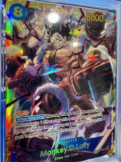 2025 One Piece OP11-118 Monkey D Luffy SEC A Fist of Divine Speed PSA 10 - Image 5