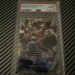 Monkey.D.Luffy OP11-118 a Fist of Divine Speed PSA 10 - Image 1