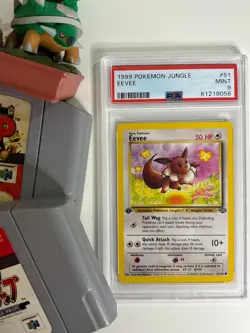 1999 Eevee #51/64 PSA 9 MINT Pokemon 1st Edition Jungle WOTC - Image 5
