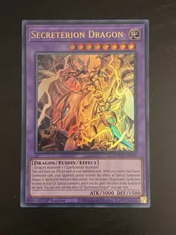 Secreterion Dragon Ultra Rare DUAD-EN037 Yugioh 1st Edition NM - Image 1
