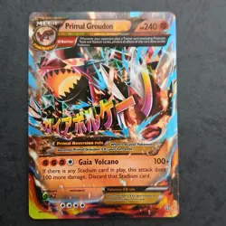 Primal Groudon EX (Omega) 86/160 Pokemon TCG XY-Primal Clash Ultra Rare HOLO - Image 2