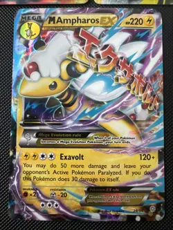 Primal Groudon EX (Omega) 86/160 XY-Primal Clash Holo Galle Ampharos 28/98 Lot - Image 2