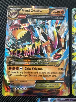 Primal Groudon EX (Omega) 86/160 XY-Primal Clash Holo Galle Ampharos 28/98 Lot - Image 4