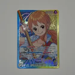 One Piece TCG Nami OP11-041 Leader Parallel Alt Art Fist of Divine Speed NM - Image 1