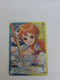 One Piece TCG Nami OP11-041 Leader Parallel Alt Art Fist of Divine Speed NM - Image 1