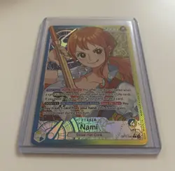 One Piece TCG Nami OP11-041 Leader Alternative Art Card English NM - Image 1