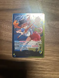 One Piece TCG Nami OP11-041 Learn Together Deck Promo Leader Card English - Image 1