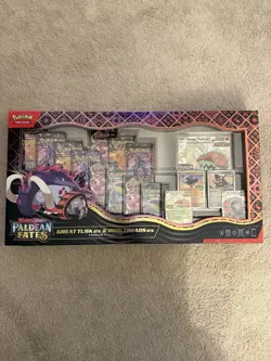 Pokemon TCG Paldean Fates Great Tusk ex & Iron Threads ex Premium Collection NEW - Image 1