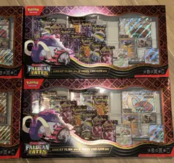 Pokemon Paldean Fates Great Tusk Iron Threads Ex Premium Collection Lot of 4 New - Image 3