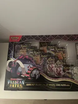 Pokemon TCG Paldean Fates Great Tusk ex & Iron Threads ex Premium Collection NEW - Image 5