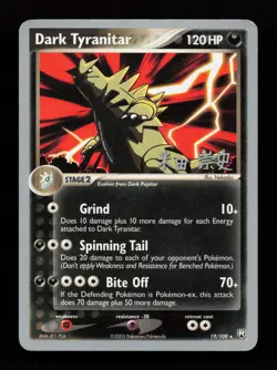 Dark Tyranitar 19/109 Rare World Championship Decks Pokemon Card - Image 1