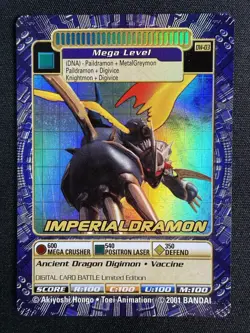 Digimon Digi Battle Imperialdramon DW-03 Playstation Promo 2001 - Image 2