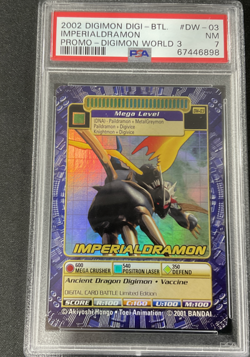 PSA 7 IMPERIALDRAMON Promo Holo Foil Digi-Battle DW-03 Digimon 2002 - Image 1