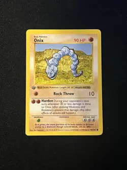 Onix 56/102 1st Edition - Pokemon Base Set 1st Edition (Shadowless) - Image 3
