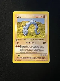 Onix 56/102 1st Edition - Pokemon Base Set 1st Edition (Shadowless) - Image 5