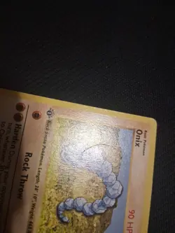 Pokemon TCG Onix Base Set Shadowless 1st Edition 56/102 MP - Image 3