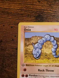 Pokemon Base Set Onix 56/102 1st Edition Shadowless NM - Image 3