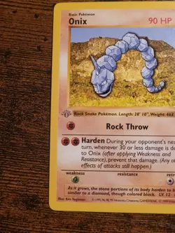 Pokemon Base Set Onix 56/102 1st Edition Shadowless NM - Image 4