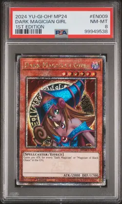 2024 YU-GI-OH! MP24-25TH ANV TIN: DUELING MIRRORS DARK MAGICIAN GIRL PSA 8 - Image 1