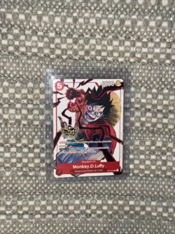 One Piece Monkey D Luffy ST01-012 Promo Card Treasure Cruise - Image 1