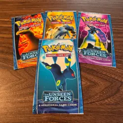 Pokemon EX Unseen Forces Complete Art Set Booster Packs OPENED - NO CARDS - Image 1