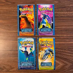 Pokemon EX Unseen Forces Complete Art Set Booster Packs OPENED - NO CARDS - Image 2