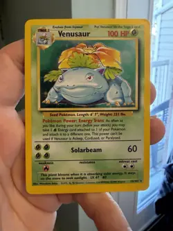 Venusaur - 15/102 - Pokemon TCG Base Set Unlimited Holo Rare Card WOTC MP+ - Image 1
