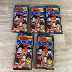5 Pack Lot Dragon Ball Z Vintage Trading Card Series 2 Booster Packs Sealed - Image 1