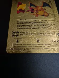 Charizard 4/102 Base Set Pokemon Holo Rare Card Near Mint - Image 2