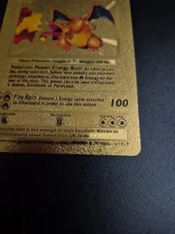 Charizard 4/102 Base Set Pokemon Holo Rare Card Near Mint - Image 3