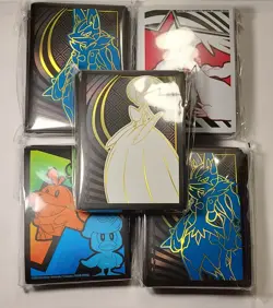 Lot of 5 Pokemon TCG Card ETB Sleeves Brand New - Image 1