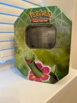 Pokemon TCG Card Deck Metal Tin Box HGSS HeartGold & Soulsilver Meganium 2010 - Image 1