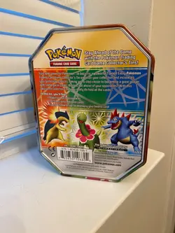 Pokemon TCG Card Deck Metal Tin Box HGSS HeartGold & Soulsilver Meganium 2010 - Image 2