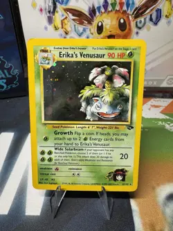 Pokemon TCG Erika's Venusaur 4/132 Holo Unlimited Gym Challenge Played Rare Card - Image 1