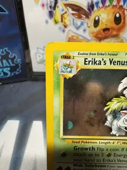 Pokemon TCG Erika's Venusaur 4/132 Holo Unlimited Gym Challenge Played Rare Card - Image 2