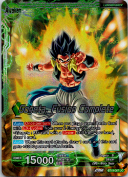 Gogeta Fusion Complete BT19-067 Leader Foil Dragon Ball Super Card Game | NM - Image 1