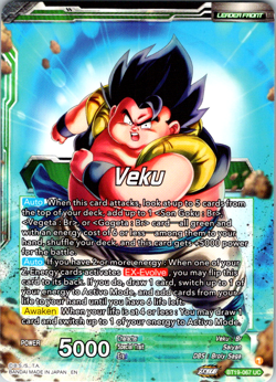 Gogeta Fusion Complete BT19-067 Leader Foil Dragon Ball Super Card Game | NM - Image 2