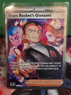 Pokemon TCG Destined Rivals Team Rockets Giovanni Card 238/182 Good Condition - Image 1