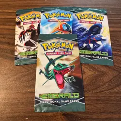 Pokemon EX Emerald Complete Art Set Booster Packs OPENED - NO CARDS - Image 1