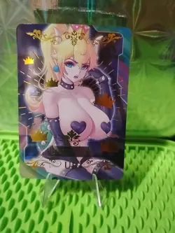 Goddess Bowsette (Super Mario Bros) anime Sexy Waifu UR Trading Card - Image 1