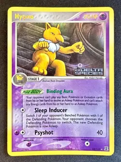 Hypno 23/113 2005 EX Delta Species Pokemon Card TCG Reverse Holo Rare - Hp - Image 1