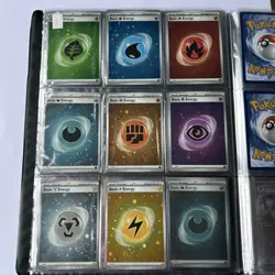 Cosmos Holo SVE Basic Energy Scarlet & Violet Complete Set Pokemon Cards (3) - Image 3