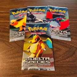 Pokemon EX Delta Species Complete Art Set Booster Packs OPENED - NO CARDS - Image 1