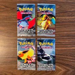Pokemon EX Delta Species Complete Art Set Booster Packs OPENED - NO CARDS - Image 2