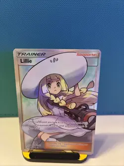 Pokemon TCG Sun & Moon Base Set Full Art Holo Rare Trainer Lillie 147/149 - Image 1