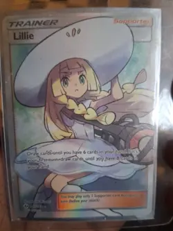 Pokemon TCG Sun & Moon Base Set Full Art Holo Rare Trainer Lillie 147/149 - Image 1