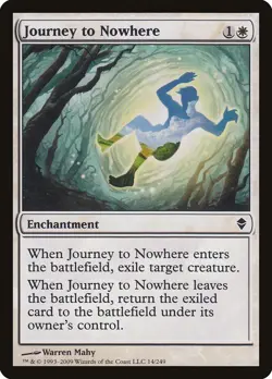 MTG x2 JOURNEY TO NOWHERE 2x NM Zendikar ZEN (Free Shipping) Magic the Gathering - Image 1