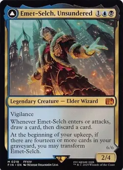 Emet-Selch, Unsundered FIN 218 Normal English NM - MTG - Image 1